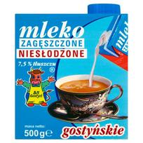 Sm Gostyń Gostyńskie sutirštintas pienas nesaldintas 7,5 % riebumo 500 g