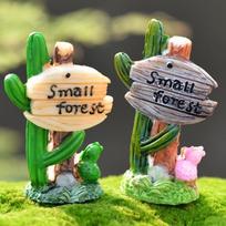 Samanų mikro peizažo dervos sultingi kaktusų papuošalai 1