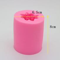„Pasidaryk pats“ torto dekoravimas silikoninis 3D rožių gėlės žvakių formavimas fondant formos ilgas stulpelis rankų darbo muilas rožinė