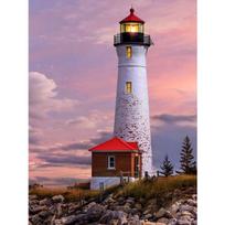 „Seascape Lighthouse“ pritaikytas 3D deimantinis piešimas pagal užsakymą 20x15 cm drobės tapyba 20x15CM įvairiaspalvis