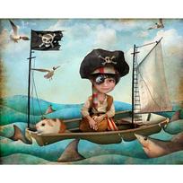 5D DIY Diamond Painting Cartoon Little Pirate Diamond Embroidery Cross Stitch Pattern Home Decoration Child Gift 20X30CM
