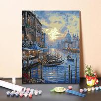 „Pasidaryk pats“ tapyba pagal skaičius Pomėgiai Menai Skaičiai Tapyba Amatai Skaitmeninė aliejinė tapyba Namų dekoravimas 40x50cm no frame gray