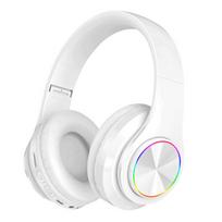 40 mm garsiakalbiai LED „Bluetooth 5.0“ ausinės „Ice Crack“ mikrofonas, žaidimų ausinės