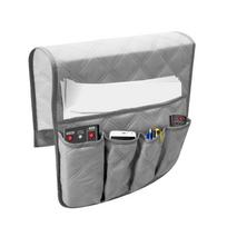 TDStore Waterproof Sofa Armrest Storage Organizer 5 Pockets for Phone Book Magazines pilka