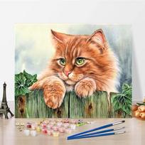 Rankomis tapyta drobė Skaitmeninis aliejinis paveikslas Skaičiai Aliejinė tapyba „Pasidaryk pats“ Tapyba pagal skaičius Namų dekoravimas 40x50cm no frame brown
