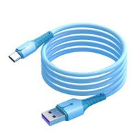 Universal Charging Cable 5A Type-C Cord 2M mėlyna