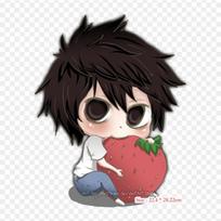 Cartoon Light Yagami Iron On Patches For Clothing patches on clothes DIY Tshirts Heat Transfers Stickers black