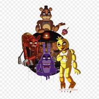 Bluzka Fnaf Allegro Penkios naktys pas Freddy seserį. Penki lygintuvai drabužiams Marškinėlių maišelis Šilumos perdavimo lipdukai Lyginamieji pleistrai brown