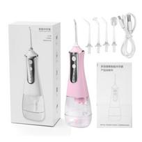 Portable Oral Irrigator Usb Rechargeable Water Flosser Dental Water Jet Waterproof Teeth Cleaner rožinė