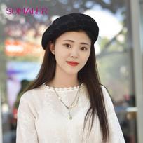 SOMALER Winter Woolen Beret Hats for Women Fashion French Style Berets Female Wool Hat Ladies Beret juoda