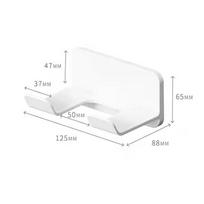 Hair Dryer Rack Free Punching Toilet Wall-mounted Hair Dryer Holder Bathroom Dryer Storage Rack Home Organizer Small Hook Rack 11.5*8.8*6.5cm balta