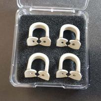 4 vnt./dėžutė Dantų įrankiai Medžiagos Guma Dam Clamp Derva Medžiaga Burnos priežiūra Odontologas Odontologija Odontologia Lab instrumentas 4pcs Small gray