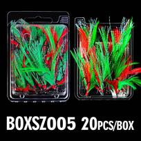 Trys inkariniai kabliukai su plauku surišimu Trys trišakiai AOJIN žuvies kabliukai 2#(20 pcs/box)