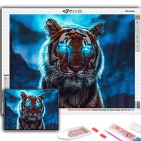 Deimantinė tapyba Animal Tiger Deimantinė mozaikos amatų deimantų siuvinėjimo tapyba Full Round 20X30CM