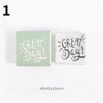 Best Wishes Series Transparent Acrylic Seal, Craft Wax Seal, English Letters, Scrapbook, 1 Piece 1