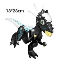Juodojo Styx drakono statybiniai blokai Dideli dinozaurų modelio statybiniai blokai Surinkimo žaislas black