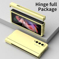 Pilnos apsaugos priekinio stiklo plėvelė telefono dėklas Samsung Galaxy Z Fold4 Fold 4 5g Fold3 Fold2 Fold 3 2 Zfold4 su S Pen lizdo dangteliu for Samsung Z Fold 2 geltona