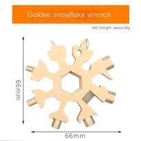 Multifunctional snowflake wrench outdoor combination tool octagonal alloy auksas