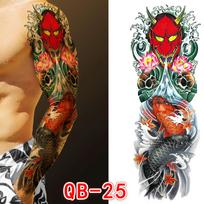 Vyriškos rankos laikinas lipdukas netikras tatuiruotės karštas 3D menas, atsparus vandeniui įvairiaspalvis