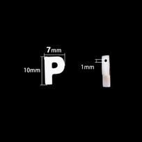 2 vnt. / maišelis 26 didžiosios raidės kriauklių perlų karoliukai papuošalams karolių gamybai  pasidaryk pats  priedai 7x10mm-P