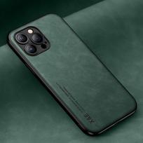For Iphone 14 Plus 11 13 Pro Max Cases Sheepskin Leather Phone Cover For Iphone 12 Mini Xs Max Xr 7 8 Plus Se 3 2020 2022 Case for iPhone 8 žalia