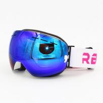 Polarized Large Spherical Double-layer Anti Fog Ski Goggles Card Myopia Ski Goggles Export Men and Women's Fully Coated Night Vision blue