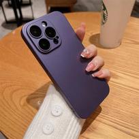 Plating Ultra Thin Lens Protection Phone Case For Iphone 14 13 12 11 Pro Max 13pro Max 14plus Matte Shockproof Bumper Back Cover For iPhone 13P