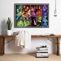 Jojo's Bizarre Adventure Anime Posters And Prints Canvas Painting Wall Art Picture Vintage Poster Decorative Home Decor Plakat 21cm×30cm NoFrame black