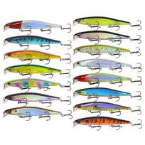 15 vnt. 11 cm 13 g vobleriai Basui Didelėms Žuvims Crankbait Žvejybos masalas Nuskęstantys Plaukiojantys Wobleriai Lydekai Minnow Masalas Žvejybos reikmenys gray