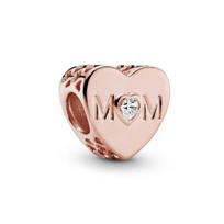 Rose Gold Plated 925 Sterling Silver Vintage Camera & Pink Row Clip Charm Beads Fit Original Fasion Bracelet Women Jewelry Gift