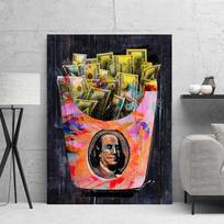 Graffiti meno drobės tapyba Abstrakčios dolerio pinigų figūros plakatai ir spaudiniai Sienų nuotraukos gyvenamojo kambario namų dekoravimui Cuadros 21cm×30cm NoFrame
