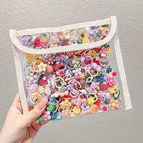 50 vnt. miela vaikiška plaukų juosta, mini guminė juosta, 2 cm elastinga animacinių filmų madinga galvos juosta mergaitei 50pcs
