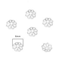 Varinis konteineris DIY rankų darbo papuošalams 10 vnt./maišelyje 6mm#0.8mm*10pcs sidabras