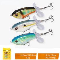 3 vnt. tikroviški „Shad“ maudymosi batai dideliems bosams, 3D akims ir tikroviškam dažymui 9g/8cm
