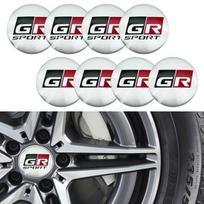4 vnt. / siunta 56MM/65MM automobilių stiliaus ratų stebulės dangtelių lipdukai GR sporto emblema padangų centro dangtelių lipdukas GR (56MM)