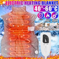 110V-230V elektrinis šildomas skara antklodė pečių antklodė pilna nugara Šildoma plaunama reguliuojamos temperatūros skausmą malšinantis kilimėlis
