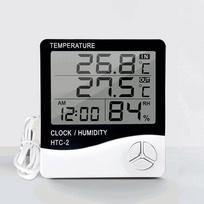 1 vnt. Skaitmeninis termometras drėgmės matuoklis LED Vidaus Elektroninis drėgmės matuoklis HMM balta