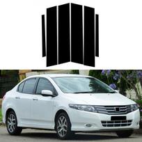 Automobilio statramsčio stulpai, durų langų apdailos dangtelių lipdukai, skirti Honda City Ballade 2009 2010 2011 2012 2013 Auto Styling