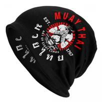 Cool Muay Thai Fighter Beanie Cap Unisex Winter Warm Bonnet Homme Knitting Hat Outdoor Club Skullies Beanies Hats For Unisex Women Beanies Hat