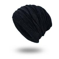 Ski Cap Skullies Beanies Knitted Wool Hat Winter Velvet Warm Diamond Pullover Men Outdoor Hat Women Thermal Windproof Hat chaki