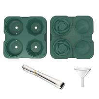For Chilling Cocktails Ice Molds Rose Diamond Shape žalia