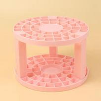 Lattices Makiažo šepetėliai Laikiklis Makiažo įrankiai Sandėliavimo dėžutė Kosmetikos laikymo lentynėlė Antakių pieštukas Akių pieštukas Pieštukų lentelės tvarkyklė rožinė