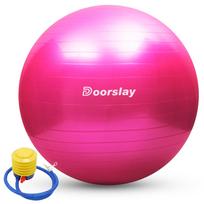 Antiburst jogos kamuolys 55cm65cm75cm Stabilumo balansinis kamuolys Pilates Barre fizinio pasirengimo pratimas rožinė