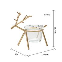 Geometry Elnio žvakidės Aromaterapijos stalo dekoracijos Vakarėlio namų dekoravimas be žvakių auksas