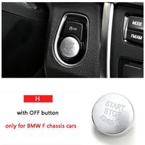Automobilio variklio užvedimo stabdymo mygtuko jungiklio dangtis, skirtas BMW F10 F11 F12 F15 F16 F20 F21 F22 F23 F25 F30 F31 F32 F34 F48 G30 G11 F H (with OFF button)