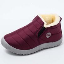 Sniego moteriški batai Madingi unisex batai Slydimo ant platformos Batai Moteriški Kulkšnies batai Neperšlampami pliušiniai žieminiai batai 46 gray