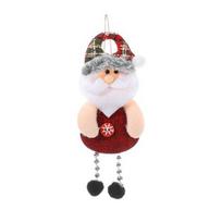 Kalėdinis kabantis papuošimas elnio audinys 3D Kalėdų Senelis Sniego senelis Meškiukas Lėlė Pompono koja Miela rankų darbo Santa Claus