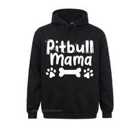 Pitbull Mama Dog Mom Dog Lover Gift Hoodie Long Sleeve Hoodies Summer/Fall Unisex's Sweatshirts Print Sportswears Dominant XL yellow