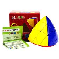 3 sluoksnių „Mastermorphix Speed ​​Cube“ 3x3 ryžių kukulių „Magic“ dėlionės kubelis „shengshou“ 3x3x3 kubo „Magico“ yellow