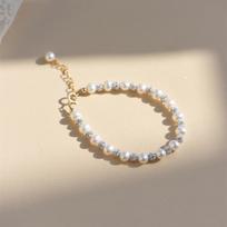 New Niche Design Brilliant Planet Natural Pearls Niche Personality Internet Celebrity Cool and Cool Fashion Bracelet Female 17cm+5cm